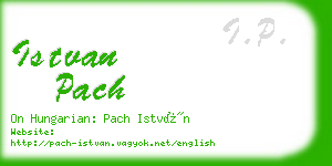 istvan pach business card